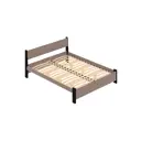 Кровать Solarius Мишка орто основание 130 x 80 x 210 см дерево цвет мокко мусс;черный оникс