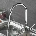 Смеситель для кухни Ledeme 46032 поворотный излив 27 см цвет хром