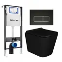 Комплект инсталляция с унитазом Lorne 630180 цвет черный