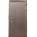 Входная дверь Diva МД-50 205x86см левый цвет Д15 силк маус/бронза с зеркалом