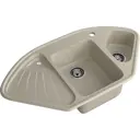 Мойка для кухни Granfest GF-C-1040 E 56x103.9 см глубина чаши 18.5 см искусственный камень цвет топаз