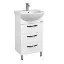 Тумба под раковину напольная Aquaton 1A140201AA010 46.6см цвет белый