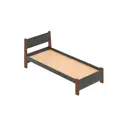 Кровать Solarius Мишка сплошное основание mkr-obiv-rs17-temd80-200-full 90 x 80 x 210 см дерево цвет темно-серый/темный дуб