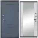 Входная дверь Diva STR МХ-38 205x96см правый цвет Д15 белый софт/ясень графит с зеркалом