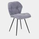 Стул Laski 7752953 46x100x41 см ткань цвет серый