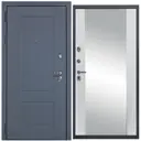 Входная дверь Diva STR МХ-38 205x96см левый цвет Д15 белый софт/ясень графит с зеркалом