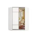Шкаф-купе Хочу домой 220x110х45 см 12 полок лдсп цвет белый премиум двухдверный