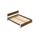 Кровать Solarius Мишка орто основание 170x80x210см дерево цвет коричневый/голубой