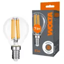 Набор ламп светодиодных Wolta Wf-g45-7w4ke14 E14 220-240 В 7 Вт шар малый прозрачный 630 Лм нейтральный белый свет 5 шт