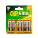 Батарейка GP Ultra 15Au4/2-Cr6 алкалиновая LR6 AA 6 шт.