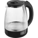 Электрический чайник 1.8 л Homestar HS-1045 стекло цвет черный
