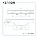 Мебельная ручка-профиль Kerron 100 см 4 шт