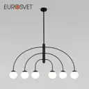 Потолочный светильник со стеклянным плафоном Eurosvet Cenacolo 30179/6 черный