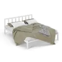 Кровать Стиллмет Тринго 145 x 85.5 x 206 см металл цвет белый