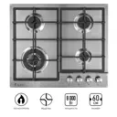 Газовая варочная панель Lex GVS 640 IX 60 см 4 конфорки цвет серебристый