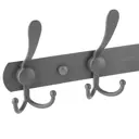 Крючки для ванной комнаты и кухни настенные Dikalan цвет серый графит