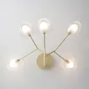 Настенный светильник Crystal Lux Sole Cu_3021_405 цвет белый/золото/прозрачный
