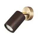 Настенный светильник светодиодный Odeon light Caucho 7062/1w теплый белый (желтый) свет цвет бронза/темное дерево