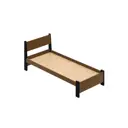 Кровать Solarius Мишка сплошное основание mkr-obiv-rs9-onix80-190-full 90 x 80 x 200 см дерево цвет коричневый/оникс