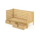 Тахта Solarius сплошное основание и высокие бортики 90x101x200 см сосна цвет бежевый