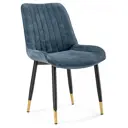Стул Woodville 15774 52x86x49 см ткань цвет голубой