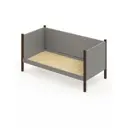 Кровать Solarius Тахта сплошное основание svetser100-180ven-full 110 x 101 x 190 см дерево цвет светло-серый, венге