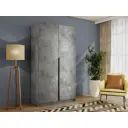 Шкаф распашной Мебельная компания е1 LCK_1200_BT 121x220x52.5 см ЛДСП цвет бетон