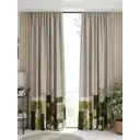 Комплект штор Helga Базовая коллекция HH544127 на шторной ленте 250x150 см цвет белый, зеленый