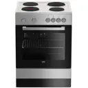Электрическая плита с духовкой Beko FSE66000GS 60x85x60 см цвет серебристый