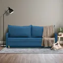 Диван раскладной Cityhd Прямой диван 200x77x74 см велюр цвет синий