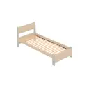 Кровать Solarius Мишка орто основание mkr-obiv-rs3-plat80-200-orto 90 x 80 x 210 см дерево цвет бежевый/платиновый