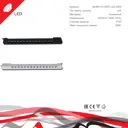 Трековый светильник линейный светодиодный Reluce 06185-9.3-001c led30w wt 30 Вт однофазный нейтральный белый свет цвет черный