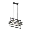 Светильник подвесной Vitaluce V2861-1_2s 2 лампы 4 м² цвет черный