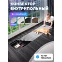 Внутрипольный конвектор Techno 2000x200x65 мм медь серебро