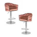 Барный стул Dobrin Marcel lm-9692 55x110x49 см цвет розовый 2 шт
