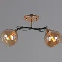 Люстра на штанге Reluce 06073-0.3-02 fg+bk 2 лампы 12 м² цвет коричневый