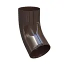 Колено стока трубы GLS Steel-R ⌀90мм 60° RAL 8017 шоколадно-коричневый