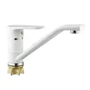 Смеситель для кухни Diadonna D87-449117W поворотный излив 11 см цвет белый