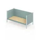 Кровать Solarius Тахта сплошное основание 90 x 101 x 200 см дерево цвет тиффани;голубой
