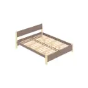 Кровать Solarius Мишка орто основание 130 x 80 x 210 см дерево цвет мокко мусс;ванильный