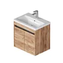 Тумба под раковину подвесная Am.pm M9P-FHX0602OF-WCC0602WG_7214 60см цвет дерево текстурированное, с раковиной