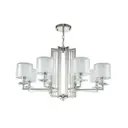 Люстра подвесная Crystal lux Nicolas Cu_3400_308 8 ламп 19 м² цвет прозрачный/никель