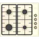 Газовая варочная панель Darina 1T 18 BGM 341 11 Bg 59 см 4 конфорки цвет бежевый 233867