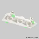 Светильник карданный встраиваемый Crystal Lux Clt 069c3 wh 1400_295 GU10 цвет белый