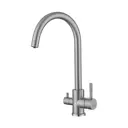 Смеситель для кухни Haiba HB43828-LM поворотный излив 24.9 см цвет хром