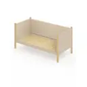 Кровать Solarius Тахта сплошное основание 110 x 101 x 200 см дерево цвет бежевый;лакированный