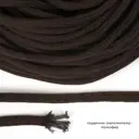 Шнур круглый х/б 08мм классическое плетение с наполнителем TW цв.016 коричневый уп.50 м TW.08.016.КП.50