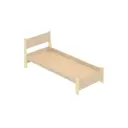 Кровать Solarius Мишка сплошное основание mkr-obiv-rs3-van100-200-full 110 x 80 x 210 см дерево цвет бежевый/ванильный