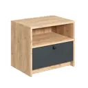 Тумба прикроватная Атмосфера 46x40x33.3 см 1 ящик лдсп цвет дуб крафт золотой