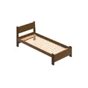 Кровать Solarius Мишка орто основание mkr-obiv-rs9-ven90-190-orto 100 x 80 x 200 см дерево цвет коричневый/венге